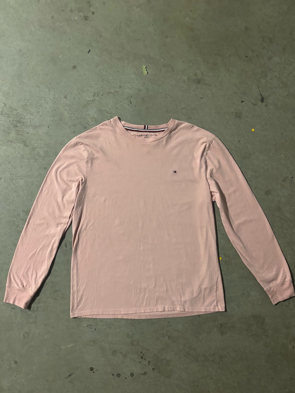 Tommy Hilfiger Light Pink Long Sleeve Crewneck Tee